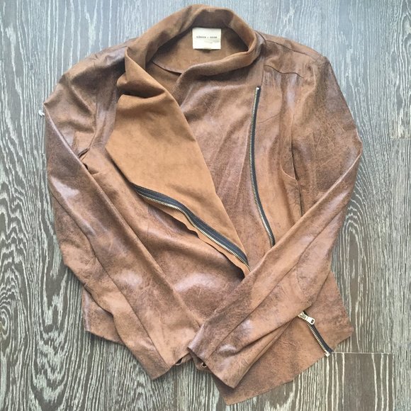 Silence + Noise Brown Suede Jacket - Sz. S - Picture 3 of 4